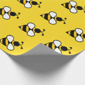 Honey Bee Birthday Party Summer Wrapping Paper Geschenkpapier (Ecke)