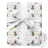 Honey Bee Birthday Wrapping Paper Geschenkpapier