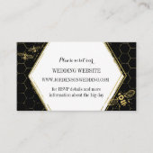 Honey Bee Black Gold Custom Website Card Begleitkarte (Vorderseite)