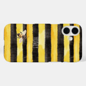 Honey Bee Black Gold Yellow Case-Mate iPhone Hülle (Rückseite (Horizontal))