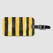 Honey Bee Black Gold Yellow Christmas Gepäckanhänger (Vorderseite (Horizontal))