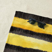 Honey Bee Black Gold Yellow Christmas Strandtuch (Beispiel)