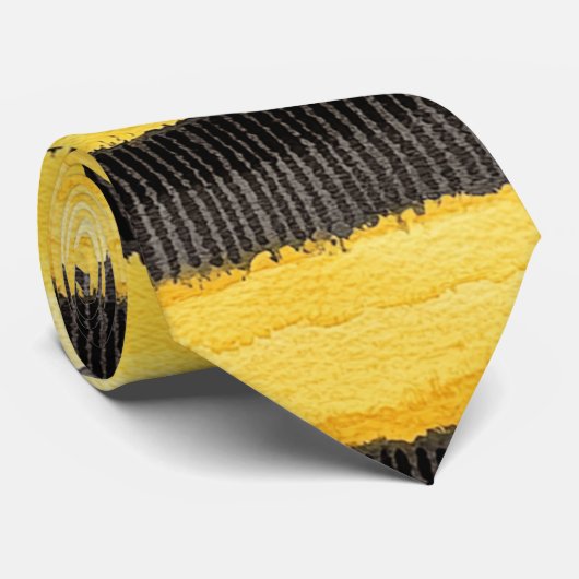 Honey Bee Black Gold Yellow Krawatte (Gerollt)