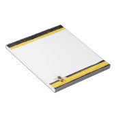 Honey Bee Black Gold Yellow Notizblock (angewinkelt)