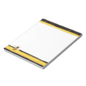 Honey Bee Black Gold Yellow Notizblock (Rotiert)