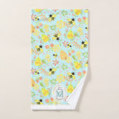 Honey Bee Blue Badhandtuch Set (Handtuch)