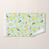 Honey Bee Blue Badhandtuch Set (Handtuch)