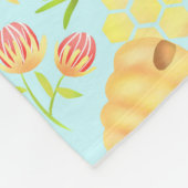 Honey Bee Blue Fleecedecke (Ecke)