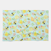 Honey Bee Blue Geschirrtuch (Horizontal)