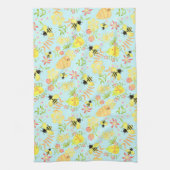 Honey Bee Blue Geschirrtuch (Vertikal)