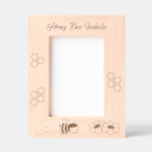 Honey Bee Blume 12x18 Geätzte Rahmen (Vorderseite)