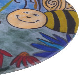 Honey Bee & Blume Chopping Board Schneidebrett (Ecke)