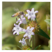 Honey Bee Blume Keramik Tile Fliese (Vorderseite)