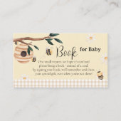 Honey Bee Book for Baby Shower Begleitkarte (Vorderseite)