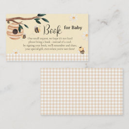 Honey Bee Book for Baby Shower Begleitkarte