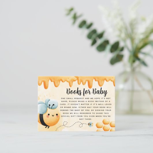 Honey Bee Book Request for Baby Insert (Stehend Vorderseite)
