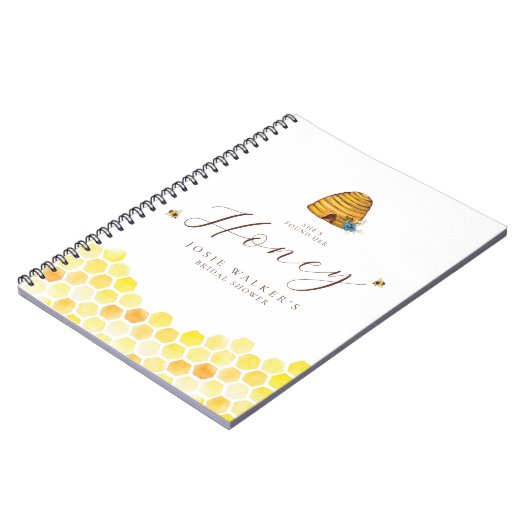 Honey Bee Brautparty Guest book Notizblock (Linke Seite)