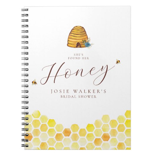 Honey Bee Brautparty Guest book Notizblock (Vorderseite)