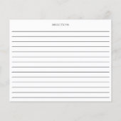 Honey Bee Bridal Shower Double Sided Recipe Card (Rückseite)