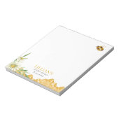 Honey Bee Bridal Shower Favor Notepad Notizblock (Rotiert)