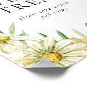 Honey Bee Bridal Shower Sweets & Treats Table Sign Poster (Ecke)