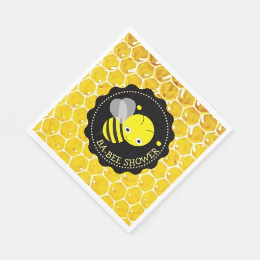 Honey Bee Bumblebee Themed Babee Dusche Napkins Serviette (Ecke)