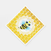 Honey Bee Bumblebee Themed Baby Dusche Napkins Serviette (Ecke)