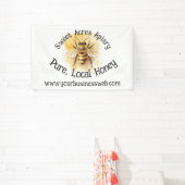 Honey Bee Business Apiary Honeybee Honeycomb Banner (InSitu)