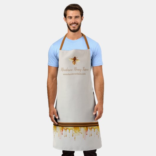 Honey Bee Business Branding Schürze (Getragen)