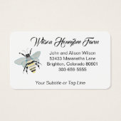 Honey Bee Business Card (Vorderseite)