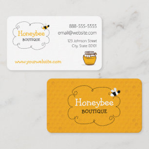 Honey Bee Business Card Visitenkarte