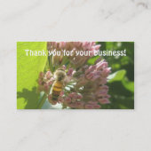 Honey Bee Business Card Visitenkarte (Rückseite)