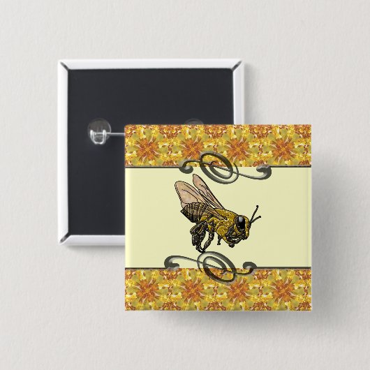 Honey Bee Button (Vorne & Hinten)