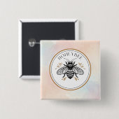 Honey Bee Button (Vorne & Hinten)