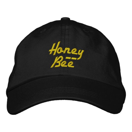 HONEY BEE cap Bestickte Baseballkappe (Vorderseite)