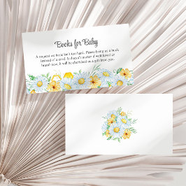 Honey Bee Chamomile Baby Shower Books for Baby Begleitkarte