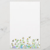 Honey Bee Chamomile Flower Garden Art Briefpapier (Vorderseite)
