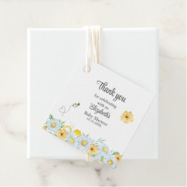 Honey Bee Chamomile Meadow Baby Dusche Danke Geschenkanhänger