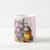 Honey Bee Clover Blume Inspiration Zitat Tasse (Mittel)