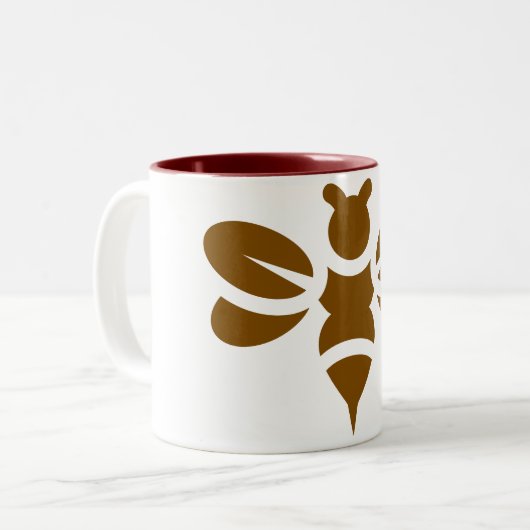 Honey Bee Coffee Tasse (Vorderseite Links)