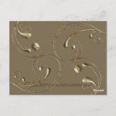 Honey Bee Collector Card Postkarte (Rückseite)