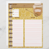 Honey Bee Cookbook Beilage (Vorne/Hinten)