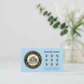 Honey Bee Counter Light Blue Treuekarte (Stehend Vorderseite)