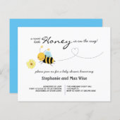 Honey Bee Couples Baby Shower Budget Einladung (Vorne/Hinten)