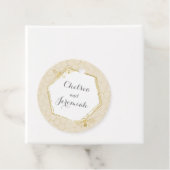 Honey Bee Cream Gold Individuelle Name Wedding Geschenkanhänger (Beispiel)