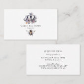 Honey Bee Crown Beekeeper Visitenkarte (Vorne/Hinten)