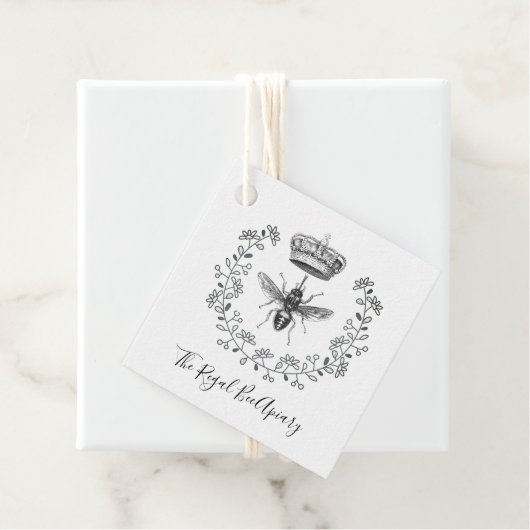 Honey Bee Crown Laurel Beekeeper Bienenzucht Geschenkanhänger (Beispiel)