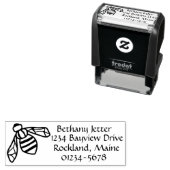 Honey Bee Custom Address Permastempel (Beispiel)