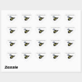 Honey Bee Custom Insect Art Decal Heart Stickers (Blatt)