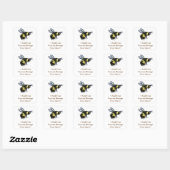 Honey Bee Custom Insect Art Label Aufkleber (Blatt)